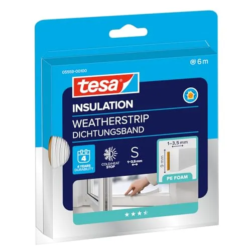 tesa INSULATION Dichtungsband S in weiß von tesa