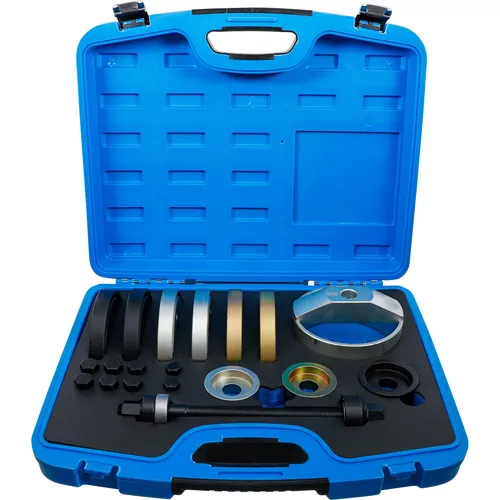 BGS 6250 Radlager-Nabeneinheit-Montagewerkzeug-Satz für VAG - Radlager & Radlager-Sets, ideal zur einfachen Montage von Lagereinheiten (Ø 62, 66, 72 mm) direkt am Fahrzeug, minimiert den Arbeitsaufwand und bietet sichere Handhabung.