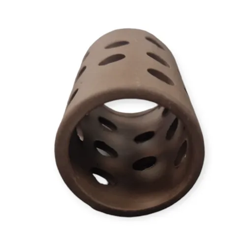 Aquaparts Garnelen-Röhre mit Löchern - 7x4cm - Tonröhre Röhre Versteck