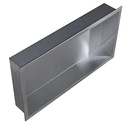 Bernstein Wandnische aus Edelstahl BS603010