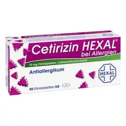 CETIRIZIN HEXAL Filmtabletten 50 St