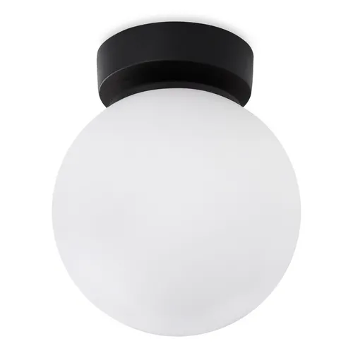 ALTA WEISSE DECKENLEUCHTE 1 FLACH SCHWARZ E14 - Moderne Deckenleuchte in elegantem Schwarz, ideal für stilvolle Wohnräume und energieeffizient mit E14-Fassung.