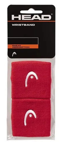 Head Schweissband Handgelenk Logo rot - 2 Stück