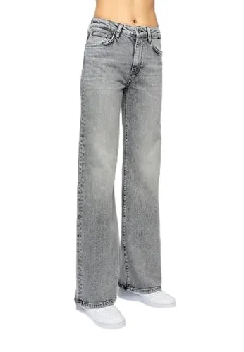 Mavi Damen Malibu Jeans, Light Grey 90's, 30/28