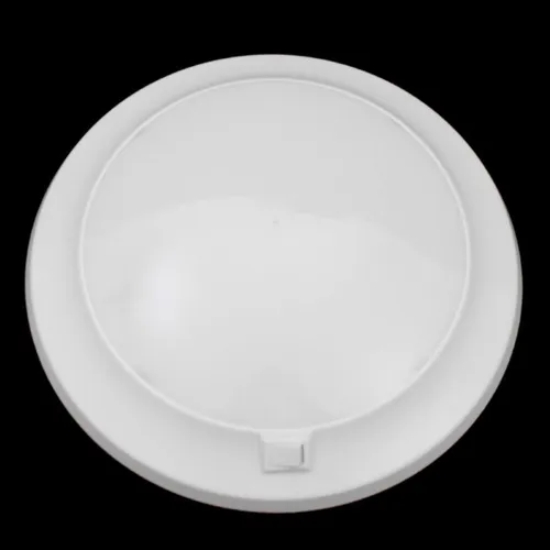 Volt LED Deckenleuchte warmweiß 12V für Wohnwagen und Caravan - Moderne LED Deckenleuchte für Wohnwagen und Caravan, energieeffizient mit warmweißem Licht. Durchmesser 250 mm, ideal für stimmungsvolle Beleuchtung. Hochwertiger Kunststoff und integrierter Schalter sorgen für Benutzerfreundlichkeit.