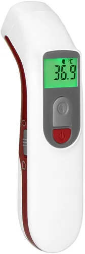 ALECTO Fieberthermometer BC38 - Schnelles Infrarot-Stirnthermometer - Fieberthermometer für präzise Messungen in Sekundenschnelle, ideal für die ganze Familie.