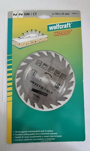 Wolfcraft Kreissägeblatt HM/CV Ø 130x16x2,4mm Sägeblätter 6456000 Z20