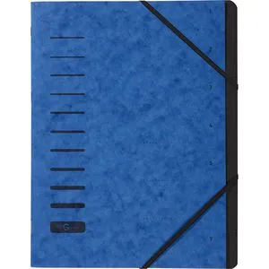 Pagna 40058-02 A4 Ordnungsmappe 7 Fächer blau