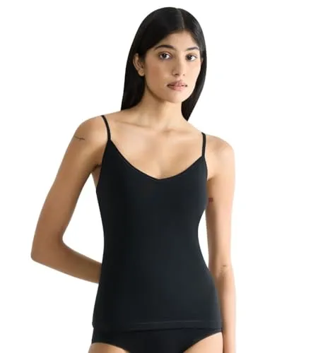 Sloggi GO Daily Cotton Spaghetti Top Black