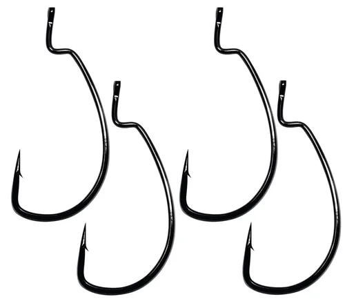 Gamakatsu Worm 323 Hook Monster - 4 Offsethaken, Größe:6/0