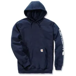 Carhartt Midweight Sleeve Logo Hoodie für Männer, Größe L - Herren-Sweatshirts mit originalem Fit und mittelschwerem Fleece, ideal für Komfort und Wärme. Dreiteilige Kapuze mit verstellbarem Kordelzug für individuellen Stil.