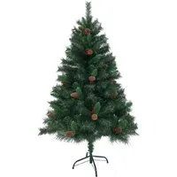 SVITA Künstlicher Weihnachtsbaum 150 cm - Künstliche Weihnachtsbäume - 371 biegsame Spitzen für ein realistisches Aussehen, mit stabilem Metallständer und einfachem Klappsystem für mühelosen Auf- und Abbau.