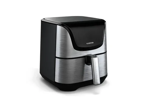 Klarstein AeroVital Deluxe Heißluftfritteuse – 5,4L Airfryer mit Touch-Display - Heißluftfritteusen mit 1700W, 8 Programmen und Cooltouch-Gehäuse für sicheres Kochen. Genießen Sie fettfreie Köstlichkeiten mit vielseitigen Zubereitungsmöglichkeiten.