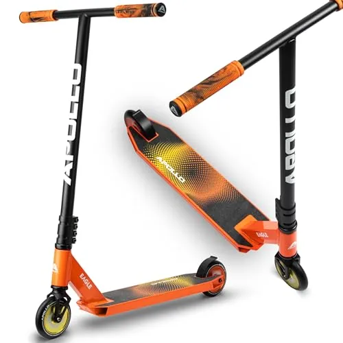 Apollo Stunt Scooter Eagle - Eloxierter Profi Stuntroller - Roller / Kickboards - Der Apollo Stunt Scooter Eagle begeistert Kinder ab 10 Jahren mit robustem HQ Aluminium und hochwertigen 110mm PU-Wheels für ultimative Stabilität und Sicherheit.
