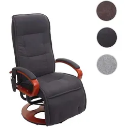 Relaxliege ARLES II - Dunkelgrauer Massagesessel mit Fernbedienung - Sessel mit 8-Punkt Massage, 9 Programmen und 5 Intensitätsstufen für höchsten Sitzkomfort. Ideal zum Entspannen und Stressabbau.