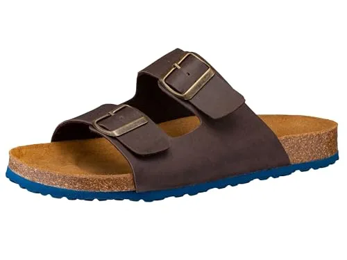 Lico Herren Bioline Concrete Pantoletten, Braun, 50 EU - Clogs & Pantoletten für Herren, komfortable und leichte Pantoletten mit flachem Absatz, ideal für entspannte Tage zu Hause oder im Garten.