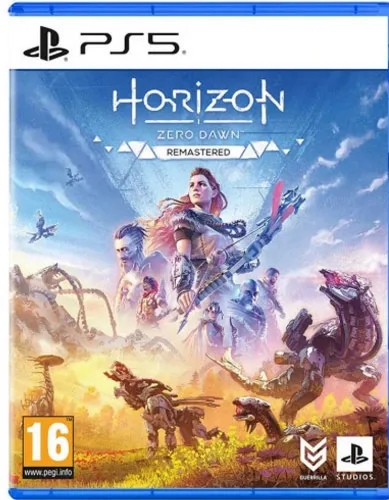 Horizon Zero Dawn Remastered für PS5 - PS5-Spiel mit atemberaubender Grafik und verbesserten Features. Schlüpfe in die Rolle von Aloy und erlebe ein preisgekröntes Abenteuer in einer offenen Welt voller Maschinen und Gefahren.