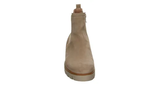 Gabor 71.710.12 Stiefelette aus Leder in Beige - Größe 42 EU - Elegante Stiefelette aus hochwertigem Veloursleder mit herausnehmbarer Innensohle für individuellen Komfort. Ideal für stilvolle Auftritte und den Alltag.