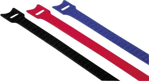 Hama Klett-Kabelbinder Kunststoff Rot, Blau, Schwarz flexibel (L x B) 14.5cm x 1.2cm 12 St. 00221005