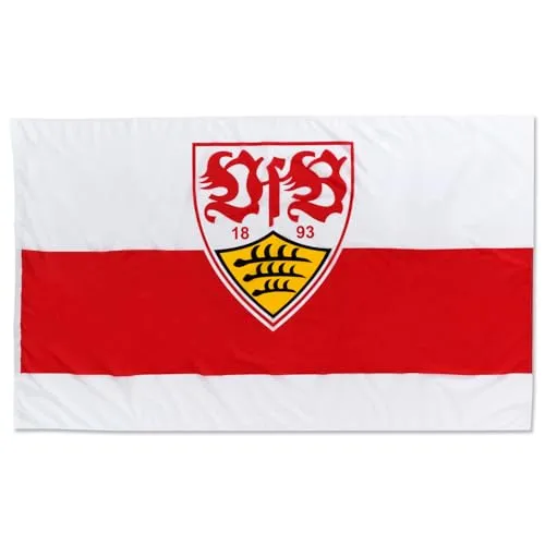 VfB Stuttgart Hissfahne 200 x 120 cm in rot von VfB Stuttgart