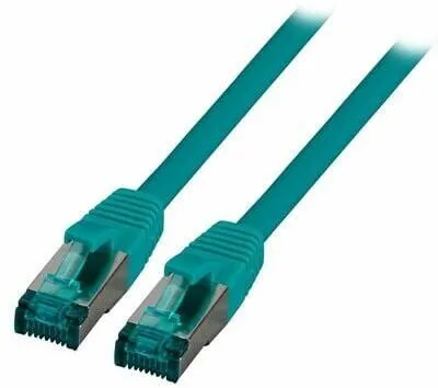 EFB MK60010,5GR Patchkabel S/FTP, Cat.6A, 0,5 m, grün in grün von EFB-Elektronik