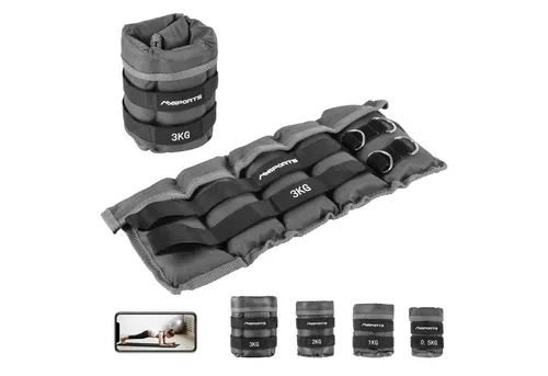 MSports® Gewichtsmanschette Professional - einstellbar von 0,5 - 3 kg - Gewichtsmanschetten für individuelles Training, einstellbar von 0,5 bis 3 kg. Ideal für Fitness, Rehabilitation und vielseitige Anwendungen, aus hochwertigem, reißfestem Material für lange Lebensdauer.