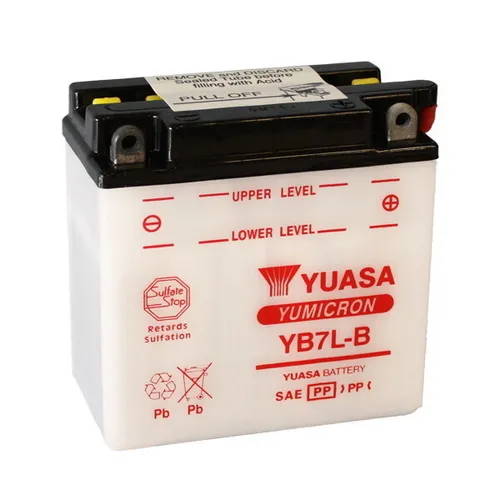 Batterie YUASA YB7L-B 12V/8AH Triumph T120R Bonneville 650 Yamaha Sr / Sr Se 125
