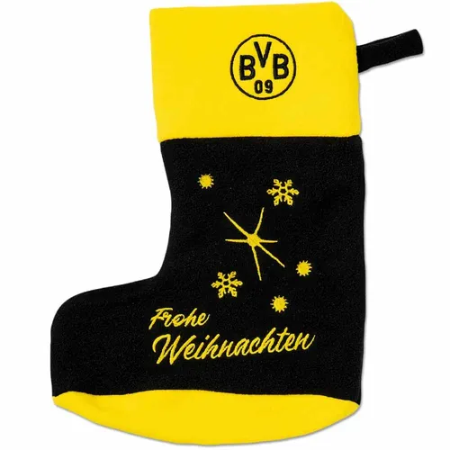 BVB Weihnachtsstrumpf Nikolausstrumpf Weihnachten Weihnachtsmann BVB Fanartikel