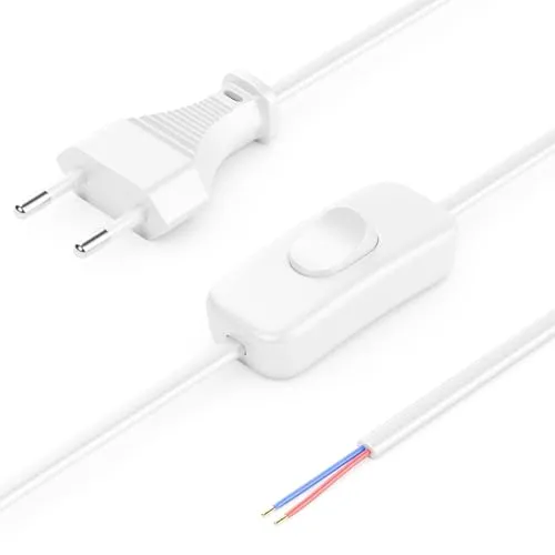 deleyCON 3,0m Euro-Netzkabel mit Schalter