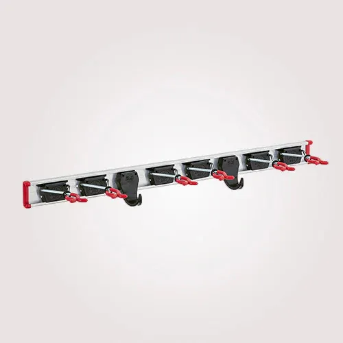 Bruns Gerätehalterschiene 0,75m 6 Halter + 2 Haken