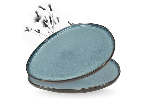 Moritz & Moritz Servierplatte ORGANIC Servierplatten 2er in blau von Moritz & Moritz