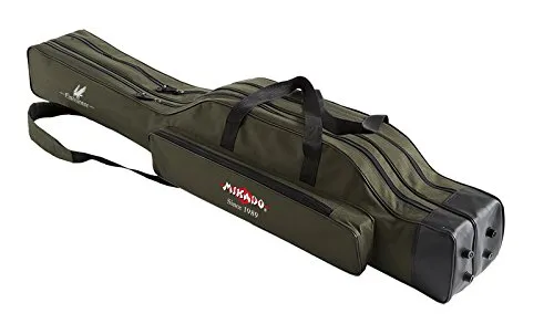 Mikado Rutentasche 2/3 Fächern Rutenfutteral Angeltasche viele Varianten! 1,2-1,6m (150cm/2 Kammern/UWD-12002G-150W)