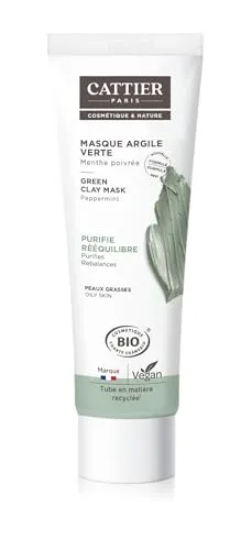 Cattier Maske mit grünem Ton, Pfefferminz, 100 ml