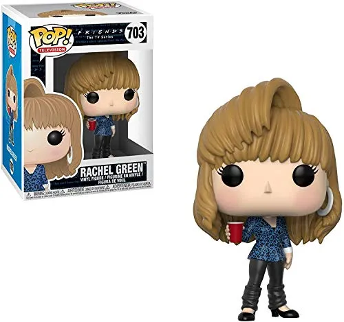 Funko Pop! Vinyl: Friends - 80's Hair Rachel Green - Sammlerfigur im beliebten 80er-Jahre-Stil, ca. 9,5 cm groß, aus hochwertigem Vinyl. Perfekt für Fans der Serie und als Geschenkidee für jeden Anlass!