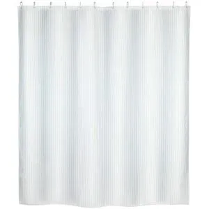 WENKO Anti-Schimmel Duschvorhang Mod. Palais - Duschvorhang mit Anti-Schimmel-Effekt, ideal für Hygiene und Design im Badezimmer. Pflegeleicht, wasserabweisend und in eleganter Jacquard-Optik.