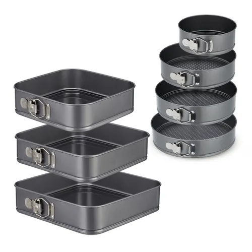 Hitzebeständiges Springform Set aus Edelstahl