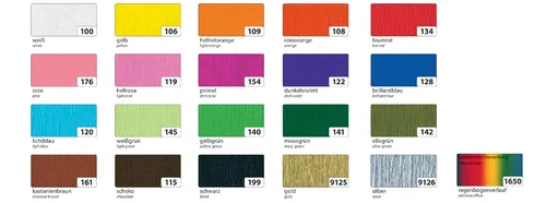 folia Krepppapier-Rolle 32 g/qm Farbe: hellbraun 500 mm x 2,5 m