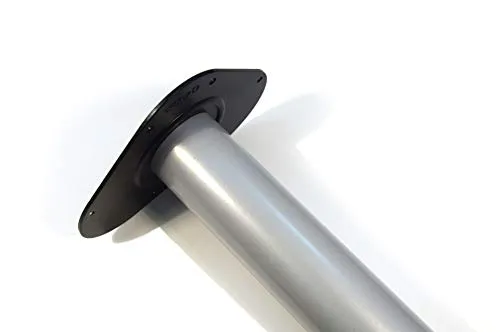 IHC Höhenverstellbares Tischbein, Silber und Schwarz - Möbelfüße, modernes Design mit ausziehbarem Bereich von 59cm bis 104cm, ideal für individuelle Tischhöhen.