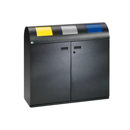 Mülltrennsystem VAR WS 100R 3-fach antik-silber von VAR