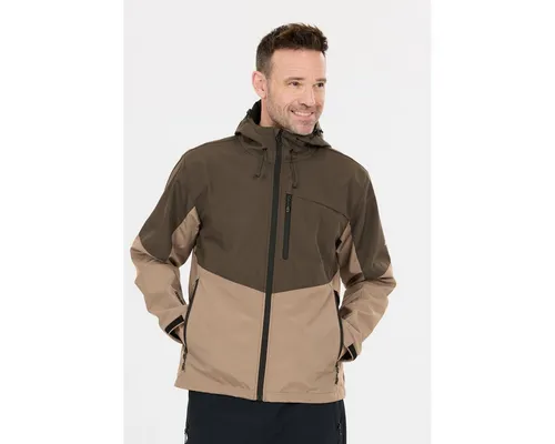Whistler Rodney V2 M Softshell Jacket - W-pro 8000 fallen rock (3040) L - Funktionsjacke mit W-pro 8000 Technologie, wasserabweisend und ideal für Outdoor-Aktivitäten bei wechselhaftem Wetter.
