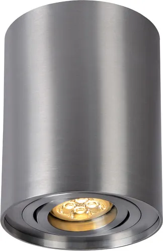 LED Deckenleuchte Aufbauleuchte Downlight Rund 6,5W GU10 2700K warmweiß Aluminium silber schwenkbar