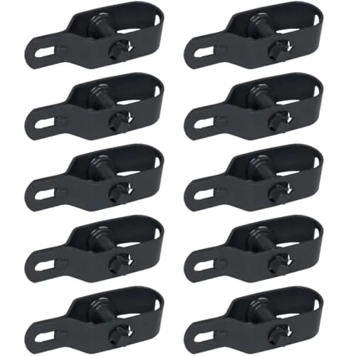 Eskasi Drahtspanner Zaunspanner, 10 Stück, Stahl verzinkt, langlebige Spannung, einfache Nachjustierung (10, Grau, 120x42mm)