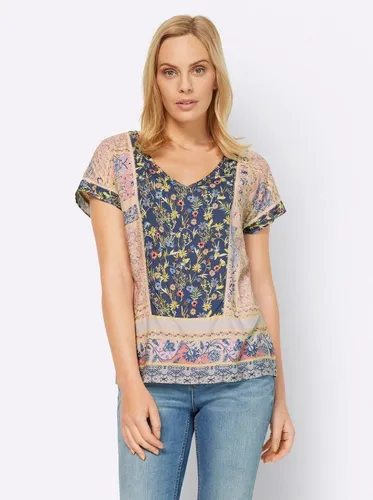 heine Klassische Bluse Druckbluse Kurzarm von Heine
