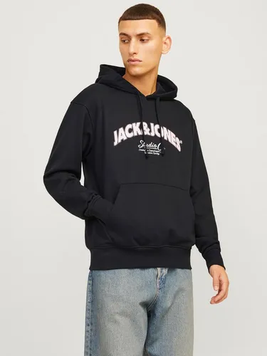 JACK & JONES Kapuzenpullover mit Logo - Kapuzenpullover für Herren, normal geschnitten, aus 60% Baumwolle und 40% Polyester für optimalen Tragekomfort und lässigen Style.