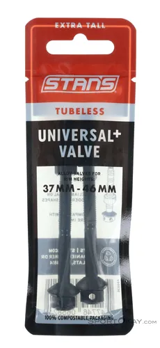 Stan's NoTubes Universal+ Tubeless Ventile-Schwarz-L