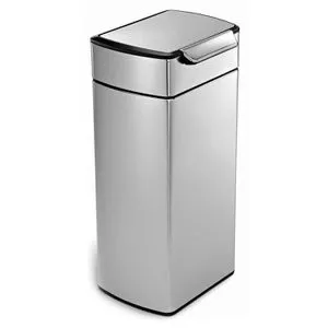 simplehuman CW2014 40 Liter Touch-Bar Abfalleimer - Mülltrennsystem mit leicht öffnender touch-bar – ideal für die Küche, platzsparendes Design und 10 Jahre Garantie für langlebige Nutzung.