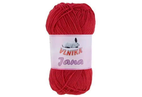 VLNIKA 100g Strickgarn Jana Häkelgarn Strickwolle Häkelwolle, Farbauswahl Häkelwolle, 330 m, rot