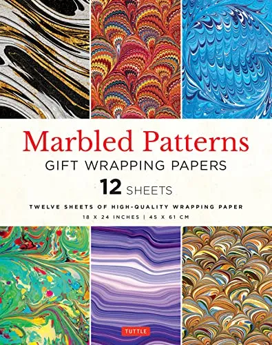 Marbled Patterns Gift Wrapping Paper: 18 X 24 Inch - 45 X 61 Cm High-quality Wrapping Paper
