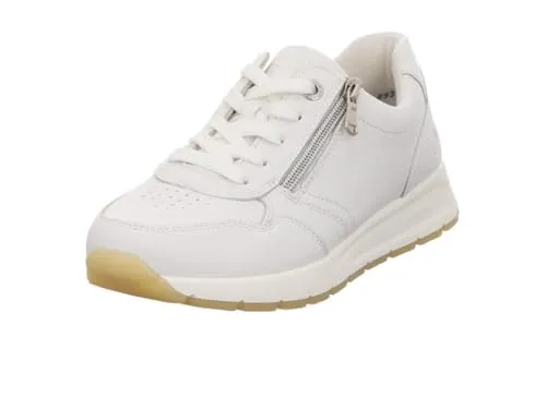 Remonte Damen Sneaker mit herausnehmbarer Einlage und Reißverschluss - Sneaker mit rutschfester Light TR-Sohle und atmungsaktivem Glattleder – ideal für Komfort und Stil im Alltag.