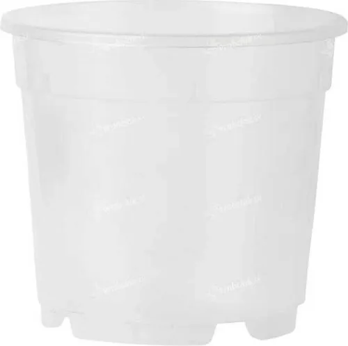 Floralo Blumentopf, Orchideentopf Durchmesser 14 cm, transparent, 14x14x12.5 cm, 1.25 L, 725